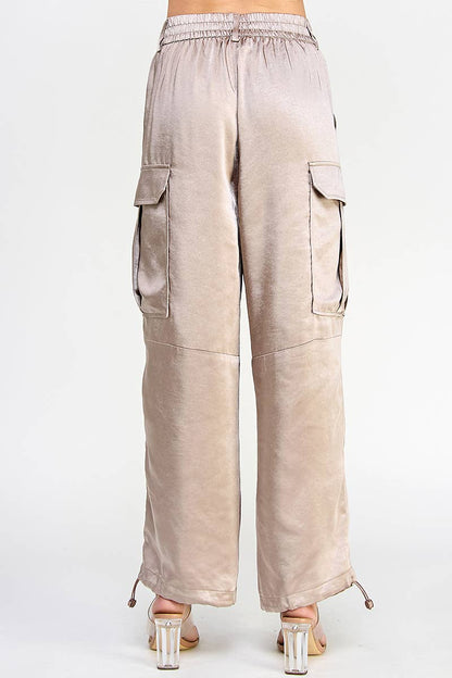 Flowcore Gloss Satin Cargo Pants