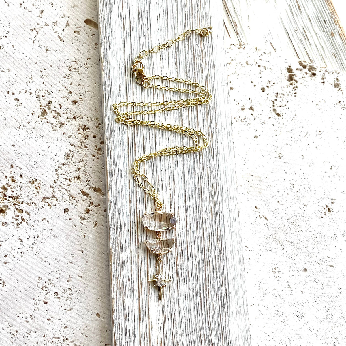 Star burst celestial boutique salon spa jewelry trendy layer