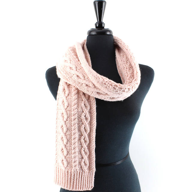 S24152A Cable Knit Scarf