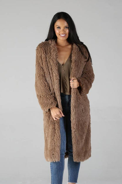 SJ711-ASIS FAUX FUR COAT