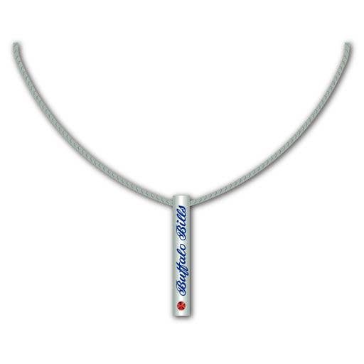 NFL Buffalo Bills Silver Bar Necklace