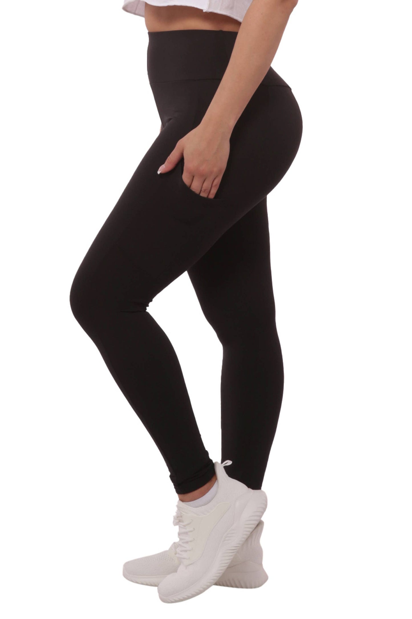 High Waist Fleece Leggings - Butt Lifting