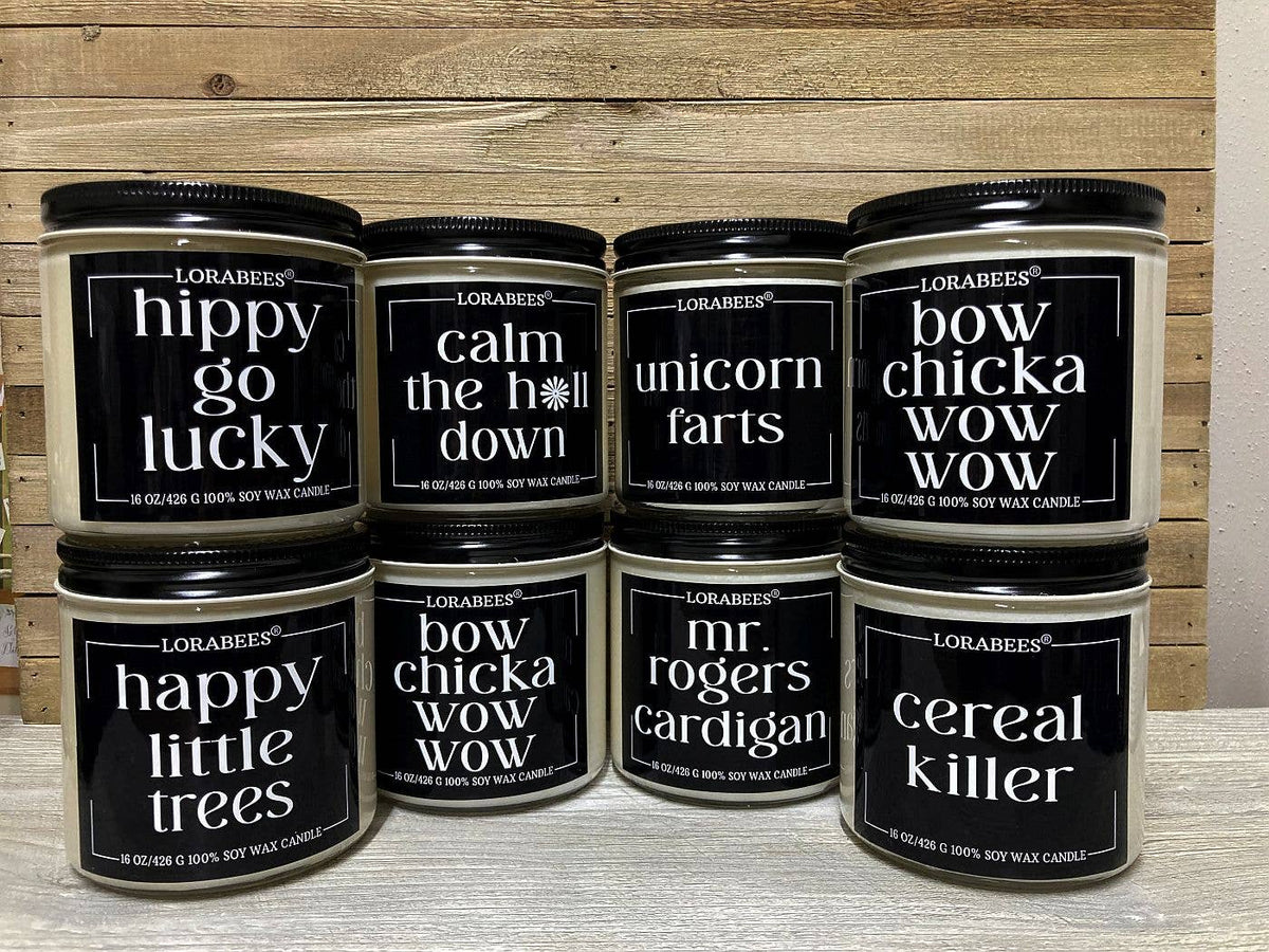 FUN CANDLE LINE: Bow Chicka Wow Wow