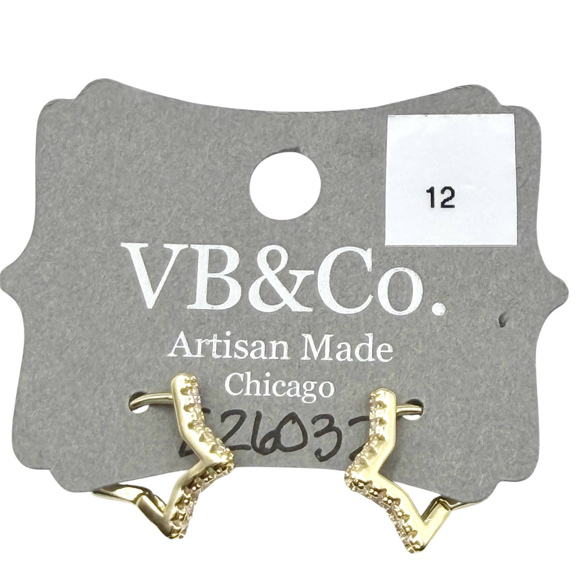 Gold Star Huggie Hoops