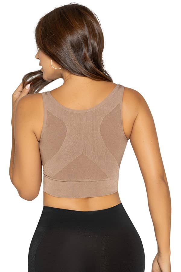 Seamless Bra: Mocha / L/XL