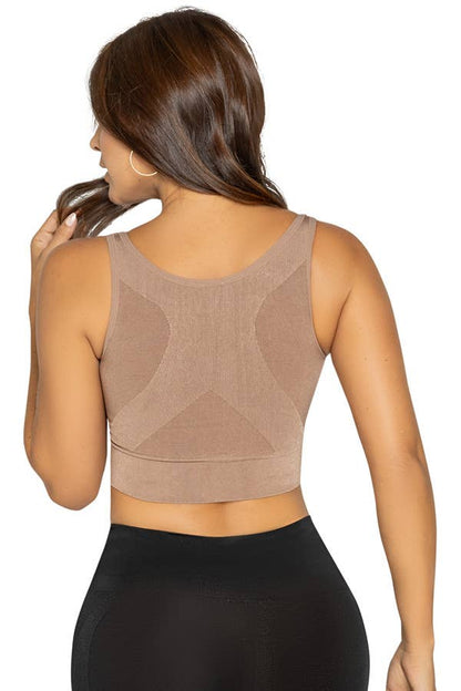 Seamless Bra: Mocha / 2XS/XS