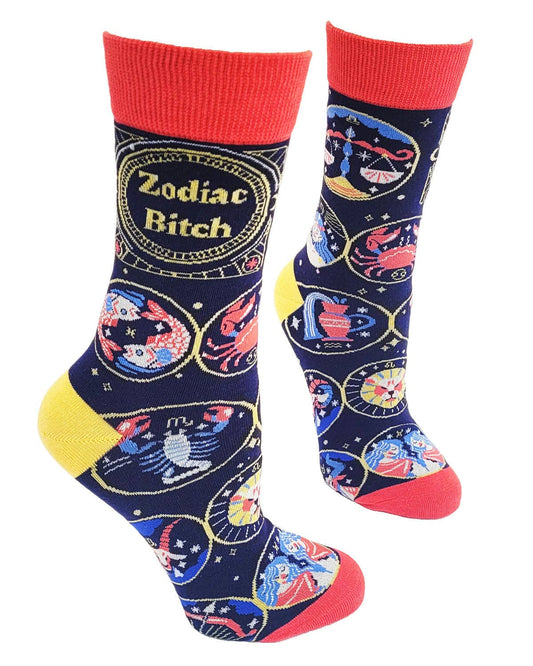 Zodiac Bitch Women's Crew Socks