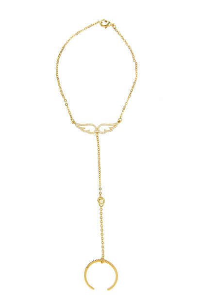 Saachi Angel Wing Ring Bracelet Set