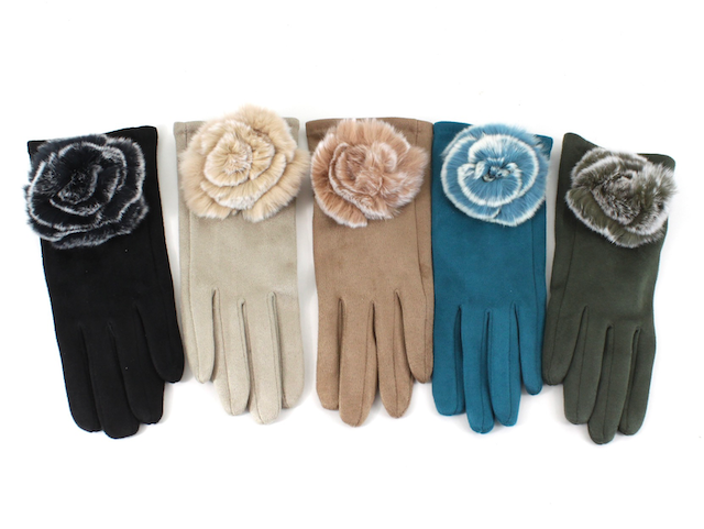 A24022 Removable Flower Pin Gloves