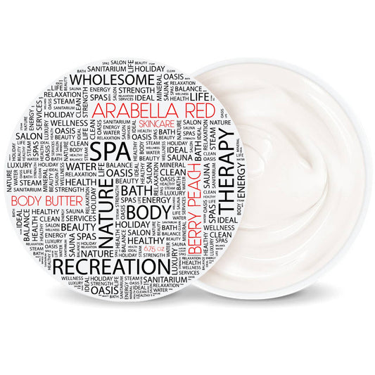 Berry Peachy Whipped Body Butter - 6.75oz - All Natural: Retail Product