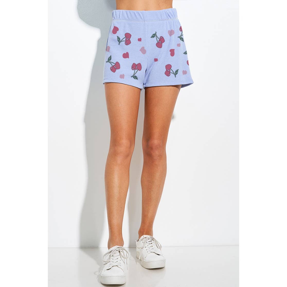 Cherry much print lounge short pants set