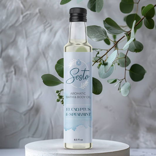 Sesto Aromatic Bath & Massage Oil - Eucalyptus & Spearmint