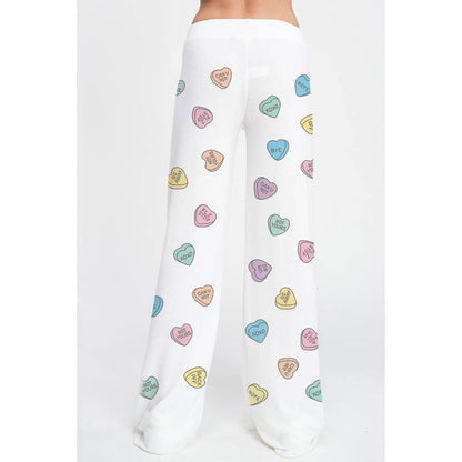 Heart Candy all over soft brushed loungewear set
