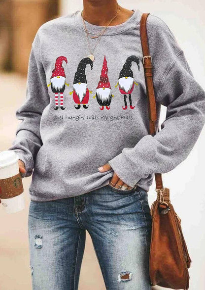 XC306 Grey Hallmark Christmas Movies Watching Sweatshirt: 01 / S