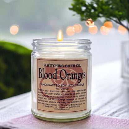 Blood Orange Soy Wax Candles 9oz
