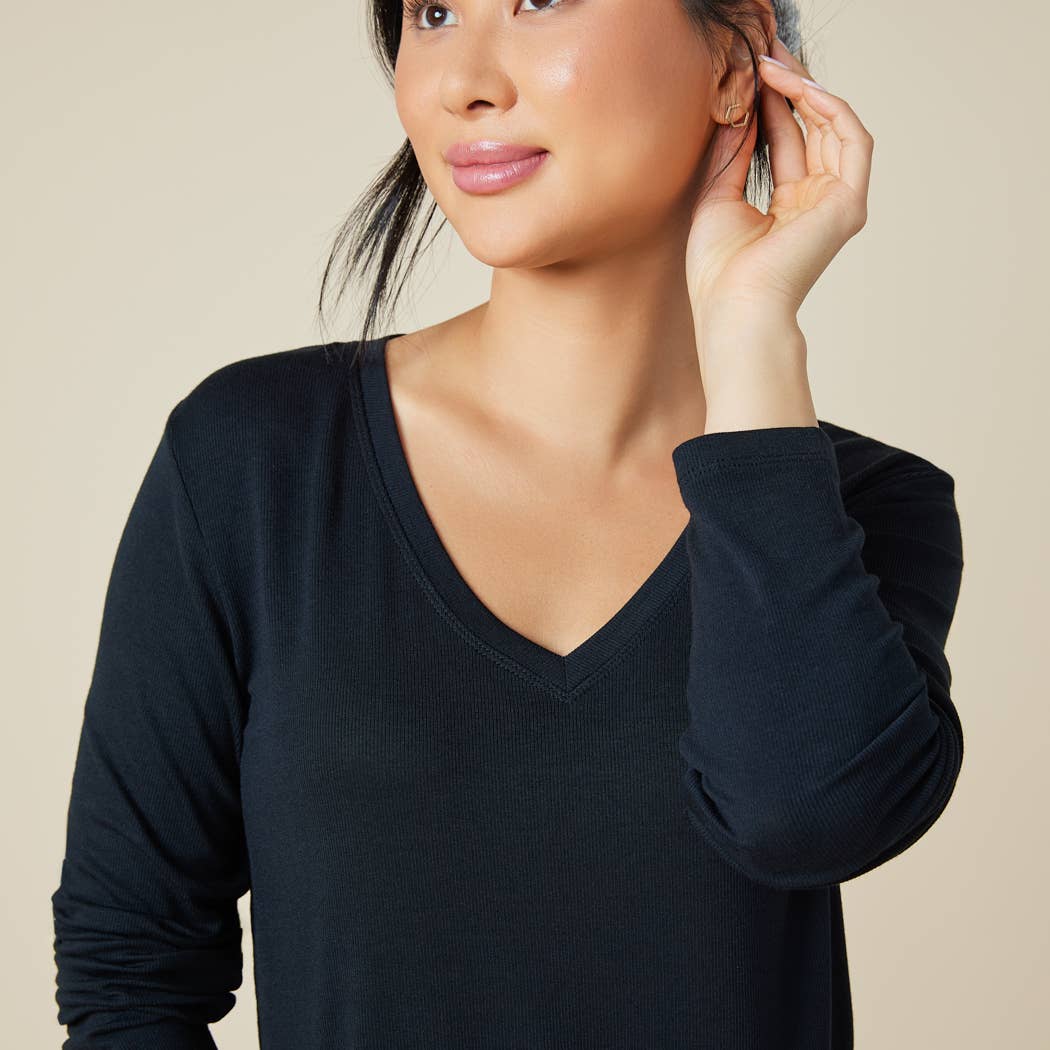 Natalie - Classic V-Neck PJ Set