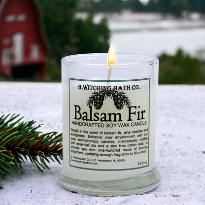 Balsam Fir Soy Wax Apothecary Candles 8oz