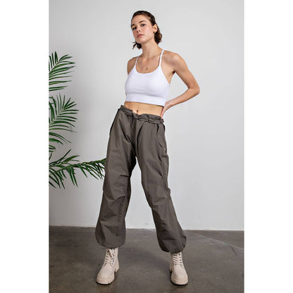 CARGO PANTS: Slate Blue / XL NYLON TASLAN BALLON