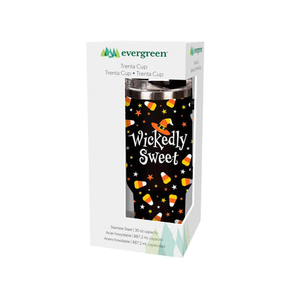 Wickedly Sweet Trenta Cup, Double Wall Stainless Steel w/ St