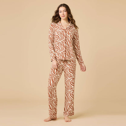 Sleep Soft Slim Notch Collar PJ Set in Prints and Solids
