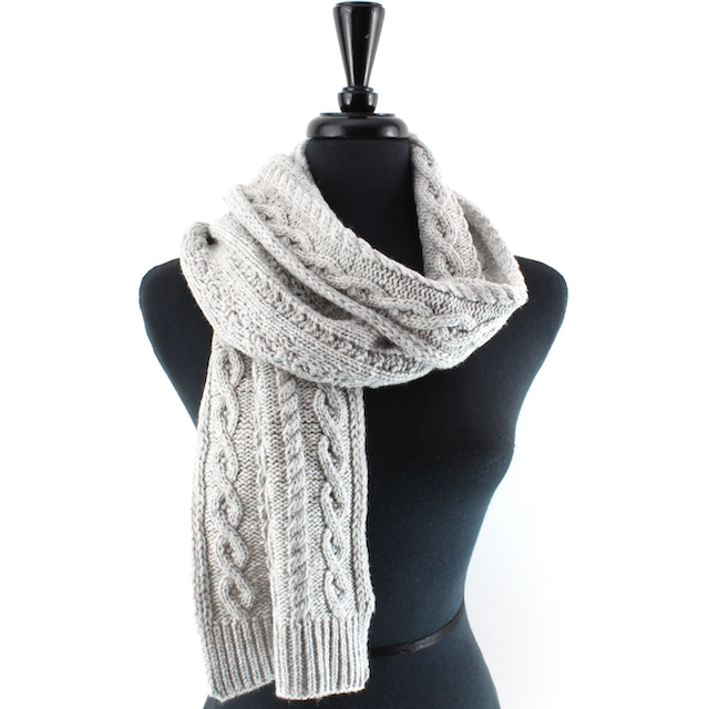 S24152A Cable Knit Scarf