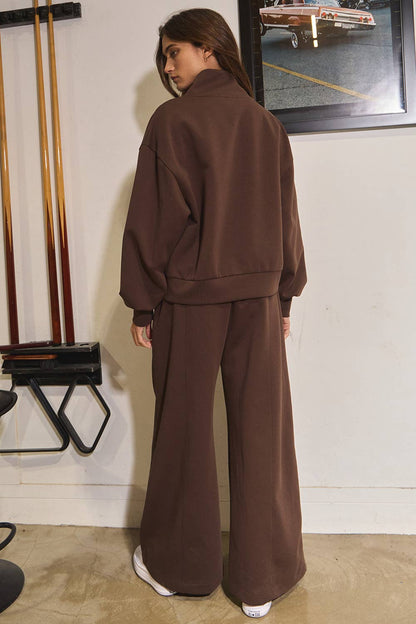 IP5462 Oversized Sweatsuit Pants With Zipper Pockets