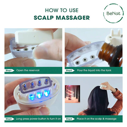 Electric Oil Applicator and Vibration Scalp Massager 2 in 1.