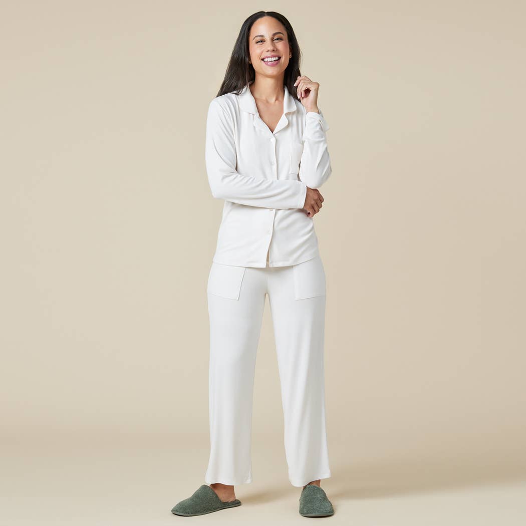 Aria - Slim Notch Collar PJ Set