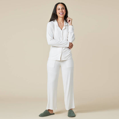 Aria - Slim Notch Collar PJ Set