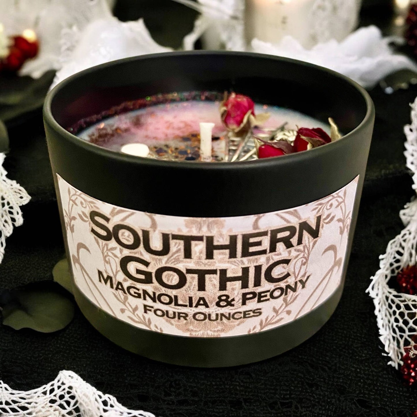 Southern Gothic Candle | Magnolia & Peony Scented | Fall