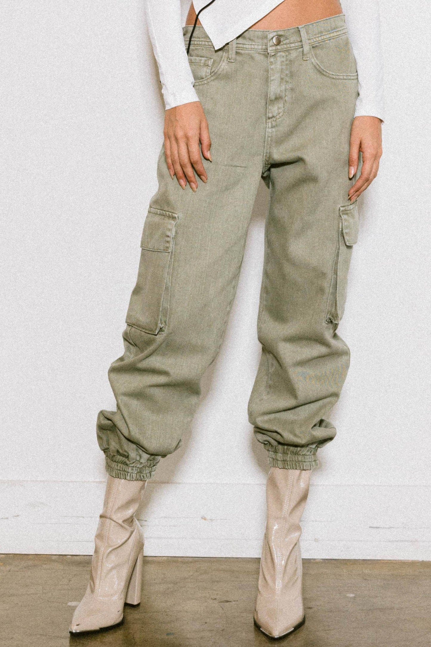 Good Drank Cargo Jeans: Khaki / S