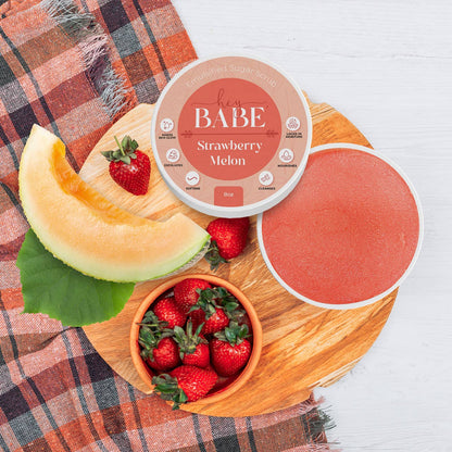 Hey, Babe Emulsified Sugar Scrub - Strawberry Melon - 8oz