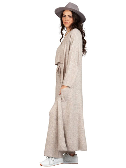NYJ4164-AVERY SWEATER DUSTER-BLUSH SNOW: XS