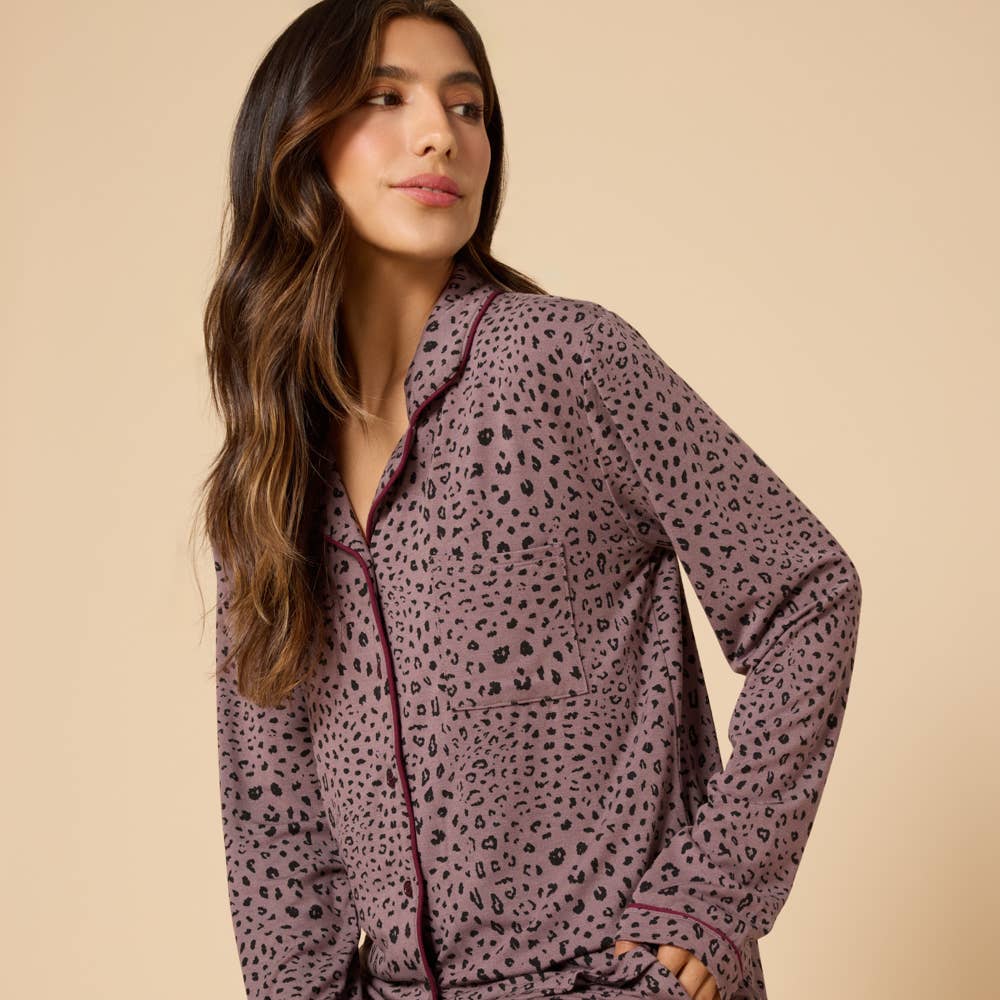 Sleep Soft Slim Notch Collar PJ Set in Prints and Solids