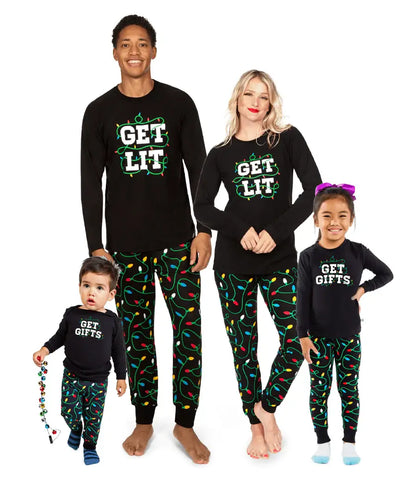 Get Lit Pajama Set - Women's Christmas Family Matching PJs