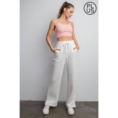 FRENCH TERRY Sky Blue / 3X STRAIGHT LEG PANTS: