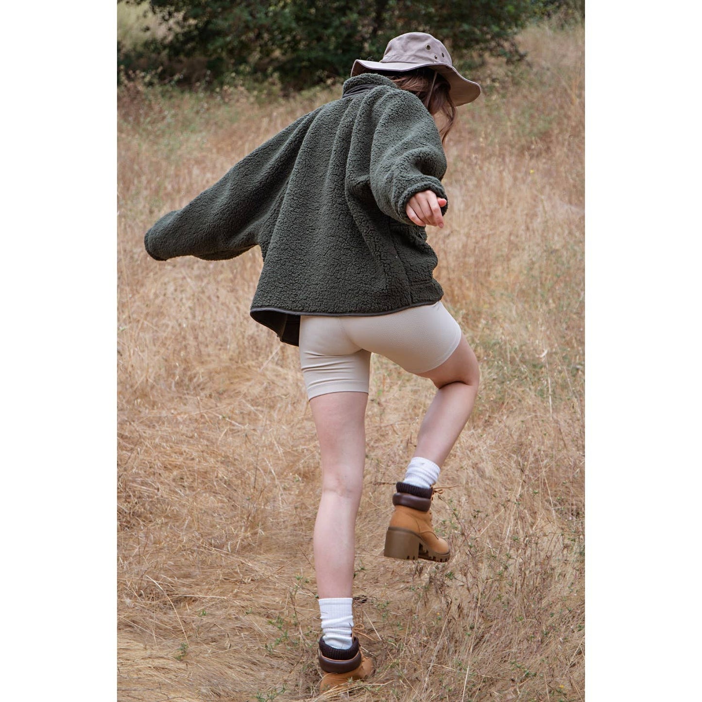 HEAVY FLEECE OUTDOOR JACKET: Navy / S