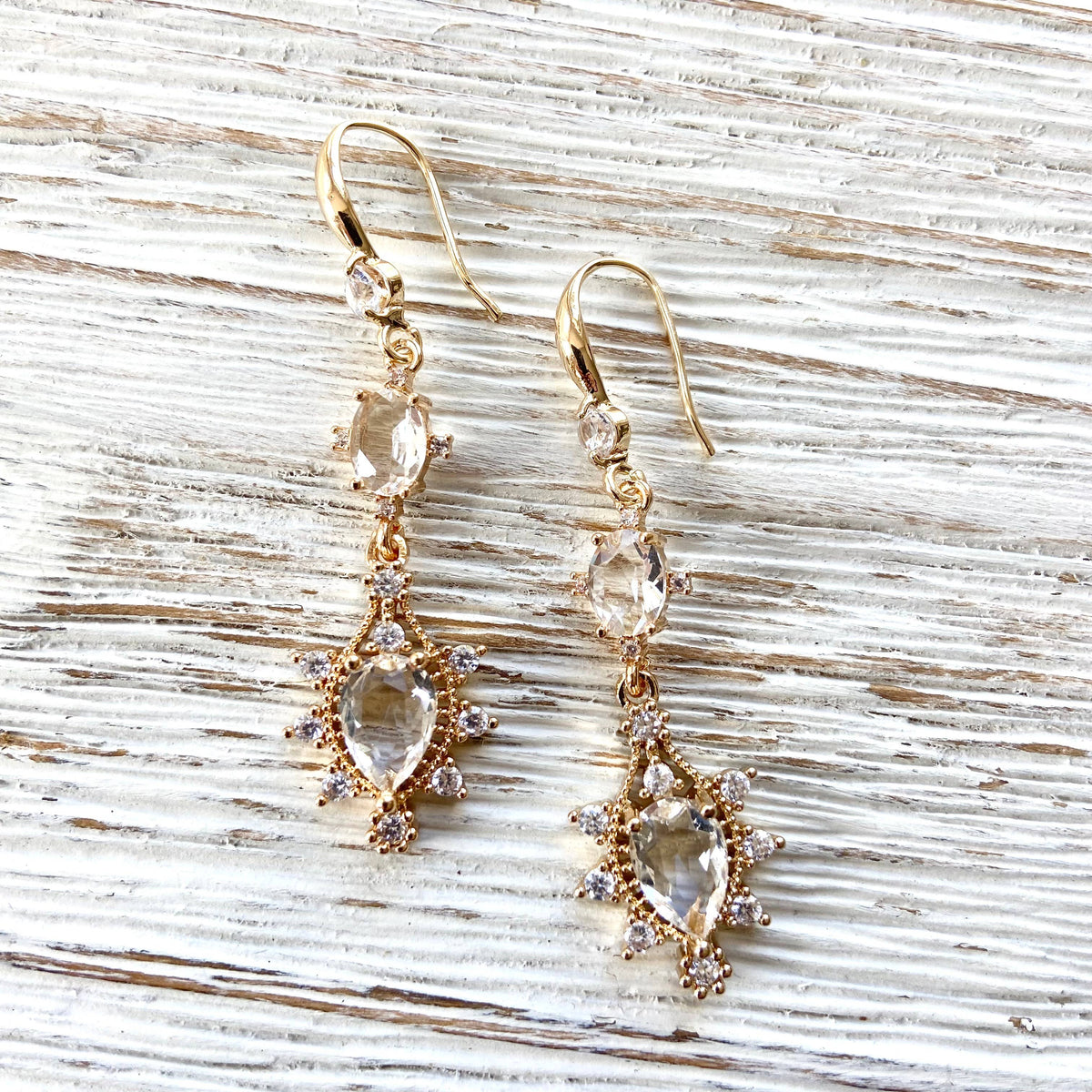 Modern Vintage earrings prom bridal wedding formal jewelry