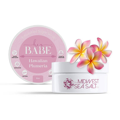 Hey, Babe Emulsified Sugar Scrub - Hawaiian Plumeria - 8oz