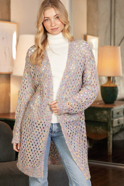 OPEN KNIT CARDIGAN