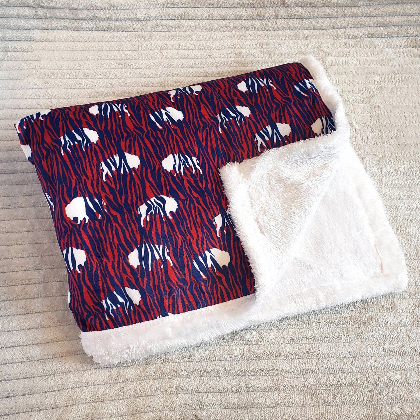 Zebra Buffalo Blanket