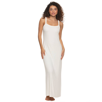 Primavera Soft Rib Lounge Dress: Odyssey Gray (OGY) / L