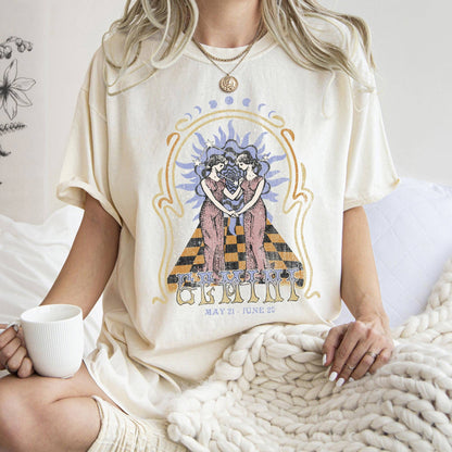 Gemini Zodiac Comfort Colors Tees, Horoscope, Astrology