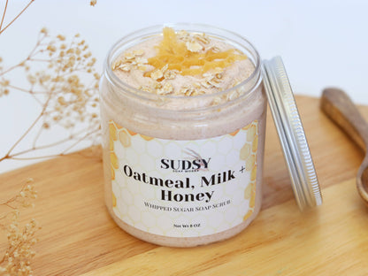 Oatmeal, Milk + Honey Whipped Sugar Scrub
