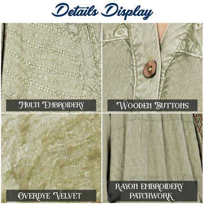 Bohemian Elegance: Stonewashed Rayon Bat Sleeve Top: Olive / (S-M-L-XL 1-2-2-1)