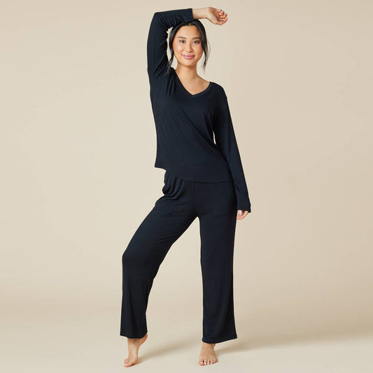 Natalie - Classic V-Neck PJ Set