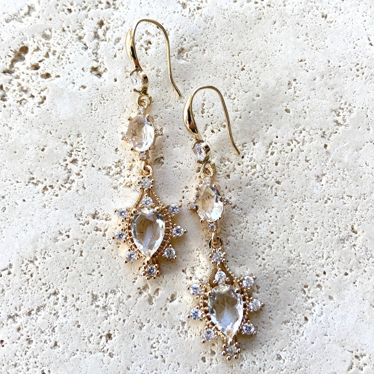 Modern Vintage earrings prom bridal wedding formal jewelry