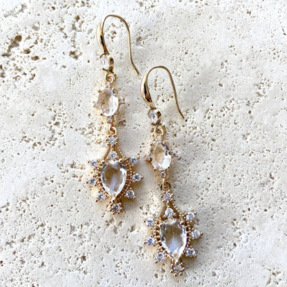Modern Vintage earrings prom bridal wedding formal jewelry