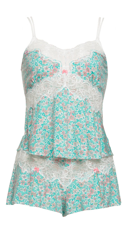 Myrna Modal & Lace Cami & Short Set - Sweet Blossom: Sweet Blossom (SBS) / M