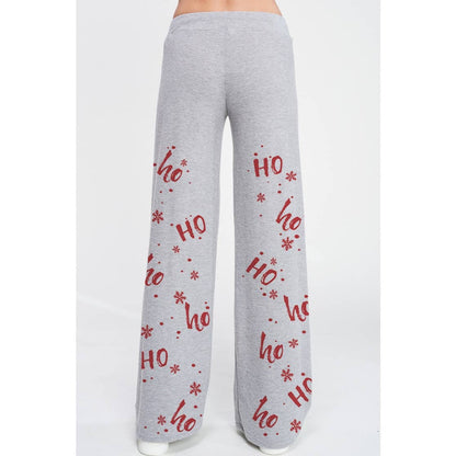 Merry Christmas print soft lounge wear set